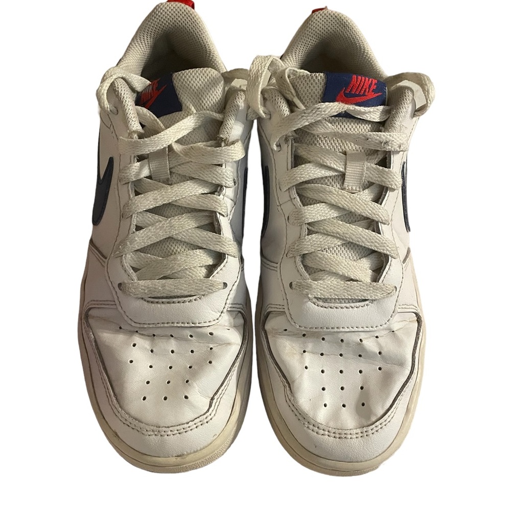 Preloved Red white and blue Nike air forces size 6